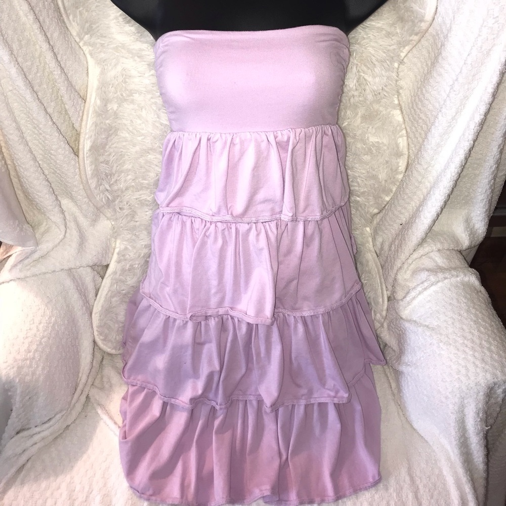 J crew lavender strapless dress